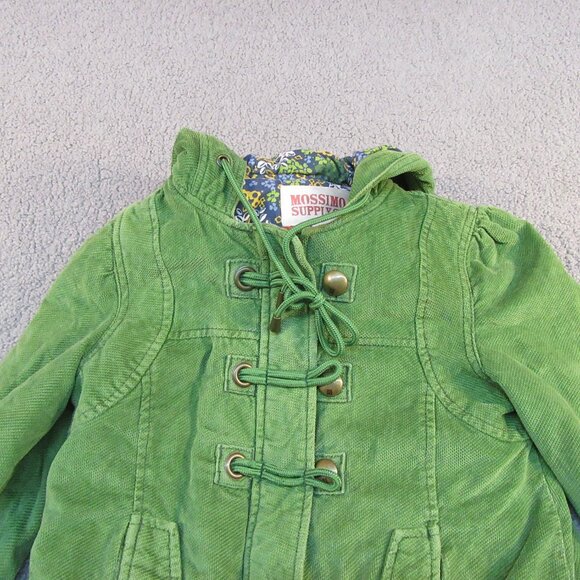 Mossimo Corduroy Hoodie Jacket – Women’s Small – Green Fall Streetwea - Picture 2 of 12